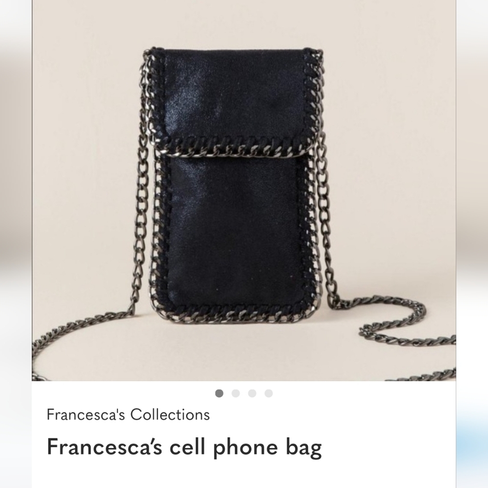 Francesca's Collections Midnight Black Phone Case.new No Tag